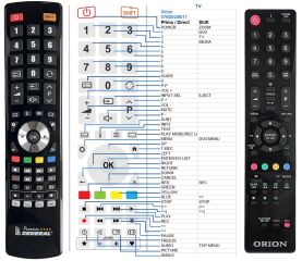 T&eacute;l&eacute;commande pour Orion 076D0UE011-premium
