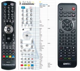 Télécommande pour Emtec MOVIE-4574-G-dvd